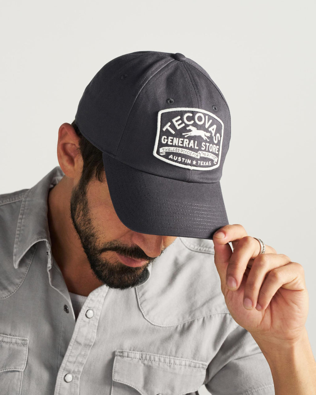 View of General Store Dad Hat - Washed Navy