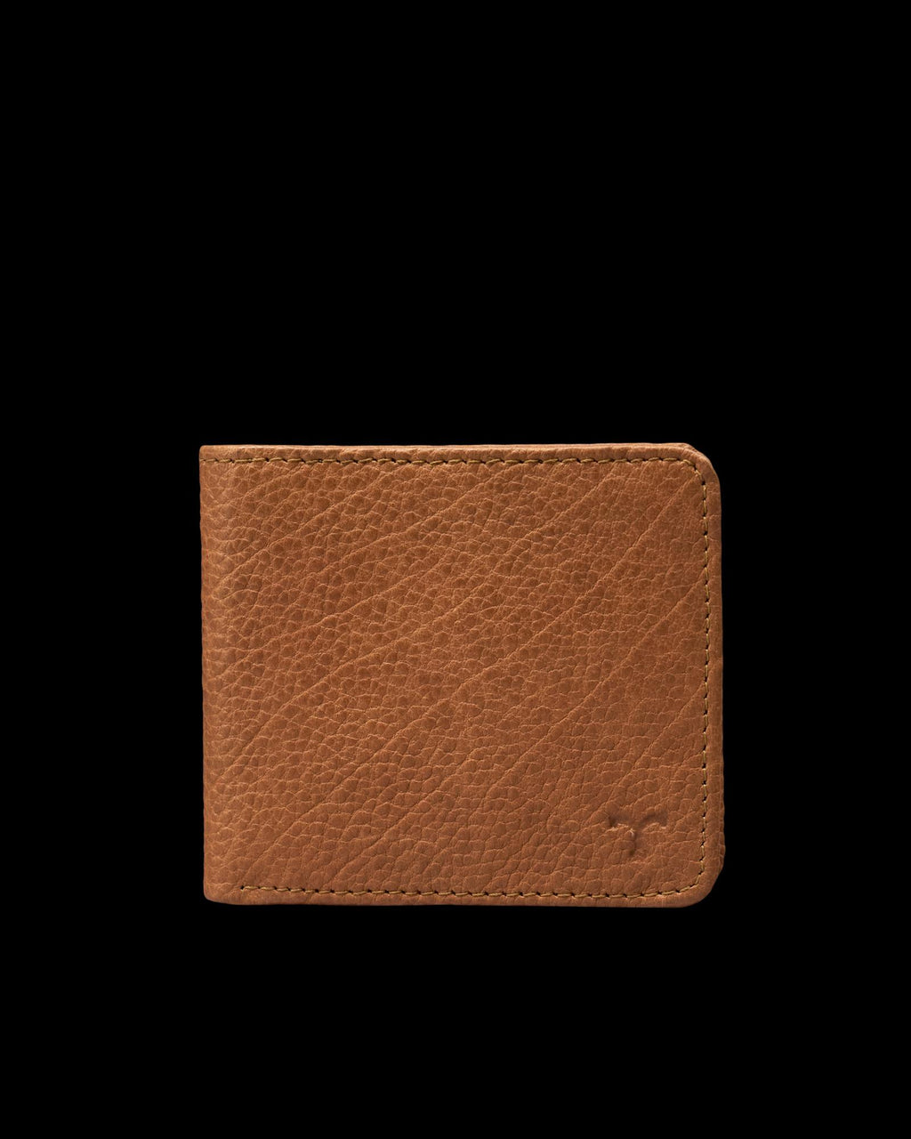 Front view of Bison Billfold - Tan on plain background