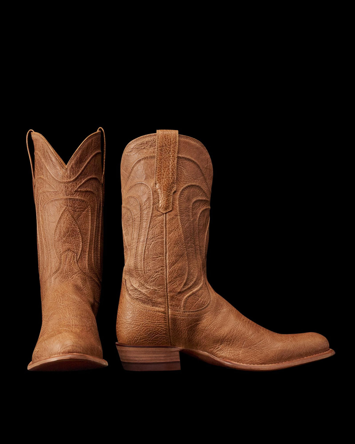 Pair view of The Cartwright - Tumbleweed Calfskin on plain background
