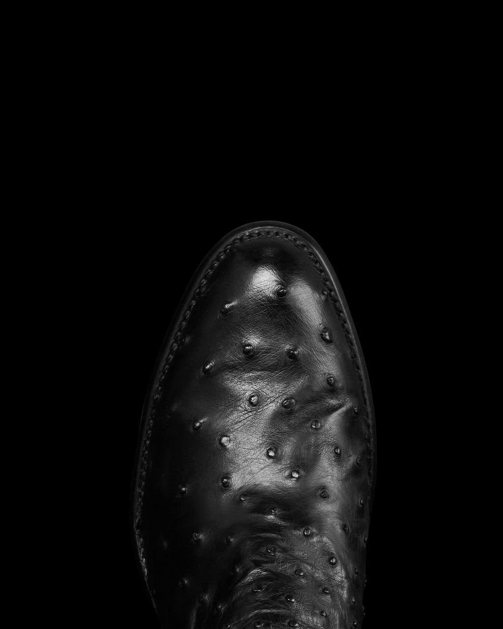 Toe view of The Dean - Midnight on plain background