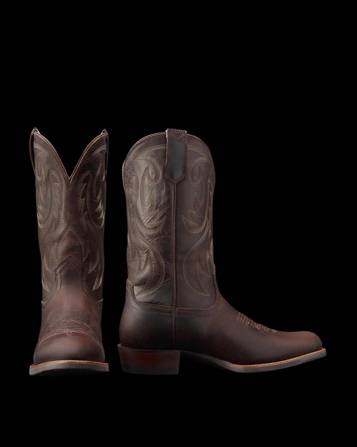 Pair view of The Buck - Molasses Cowhide on plain background
