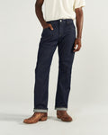 Front view of Men's Straight Crafted Denim - Resin Rinse on model