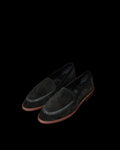 Quarterfront view of The Claire Braid - Midnight on plain background