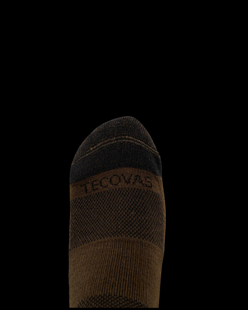 View of Mid-Calf Sock (3 Pack) - Tan / Dark Gray / Brown
