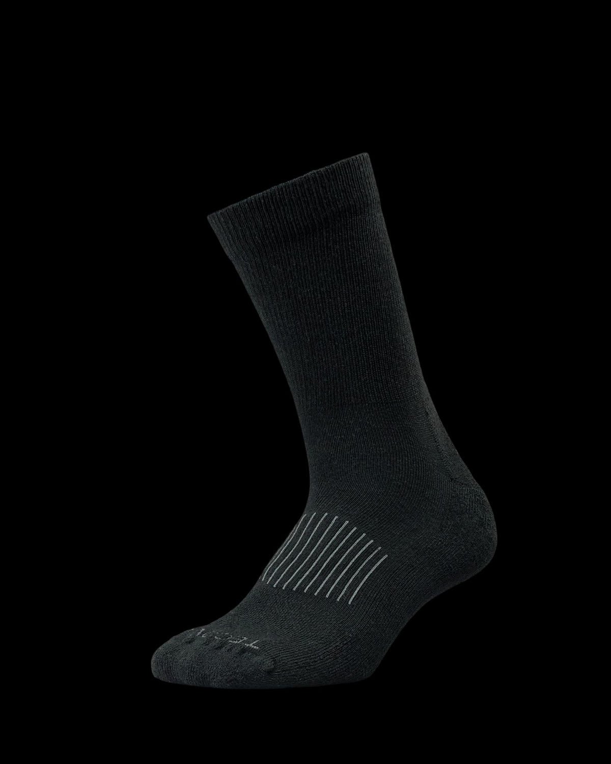 Quarterfront view of Crew Socks (3-Pack) - Brown/Tan/Black on plain background