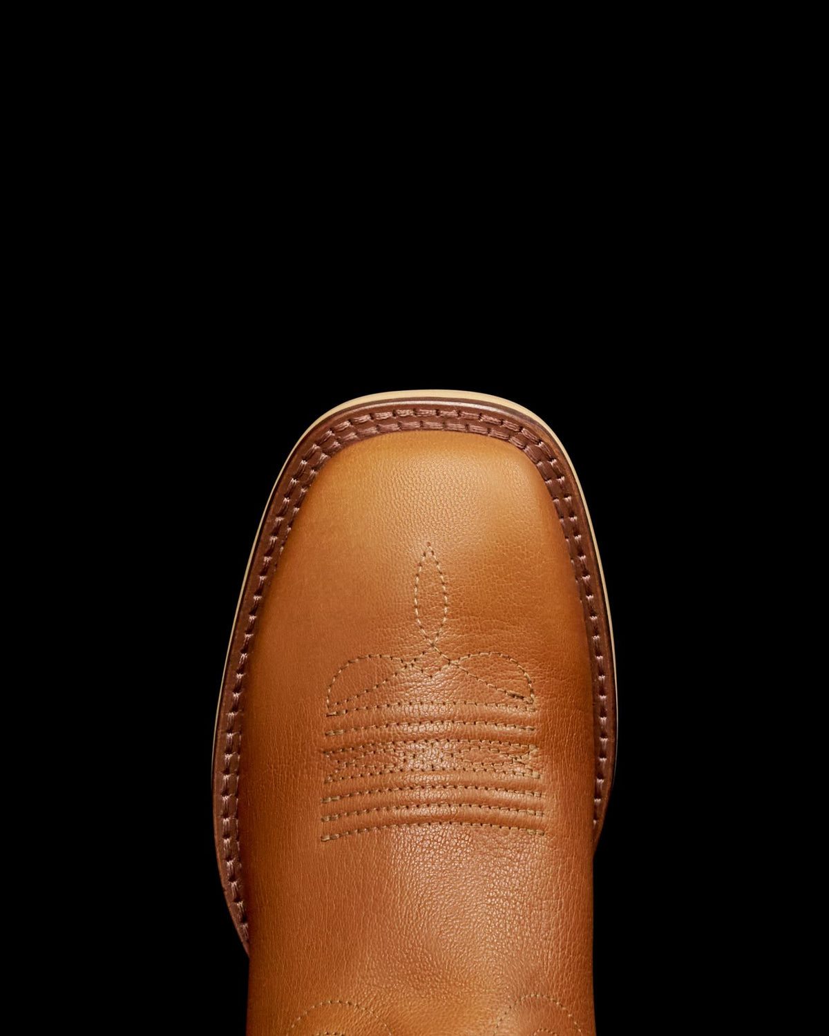 Toe view of The Doc Kid - Tan on plain background
