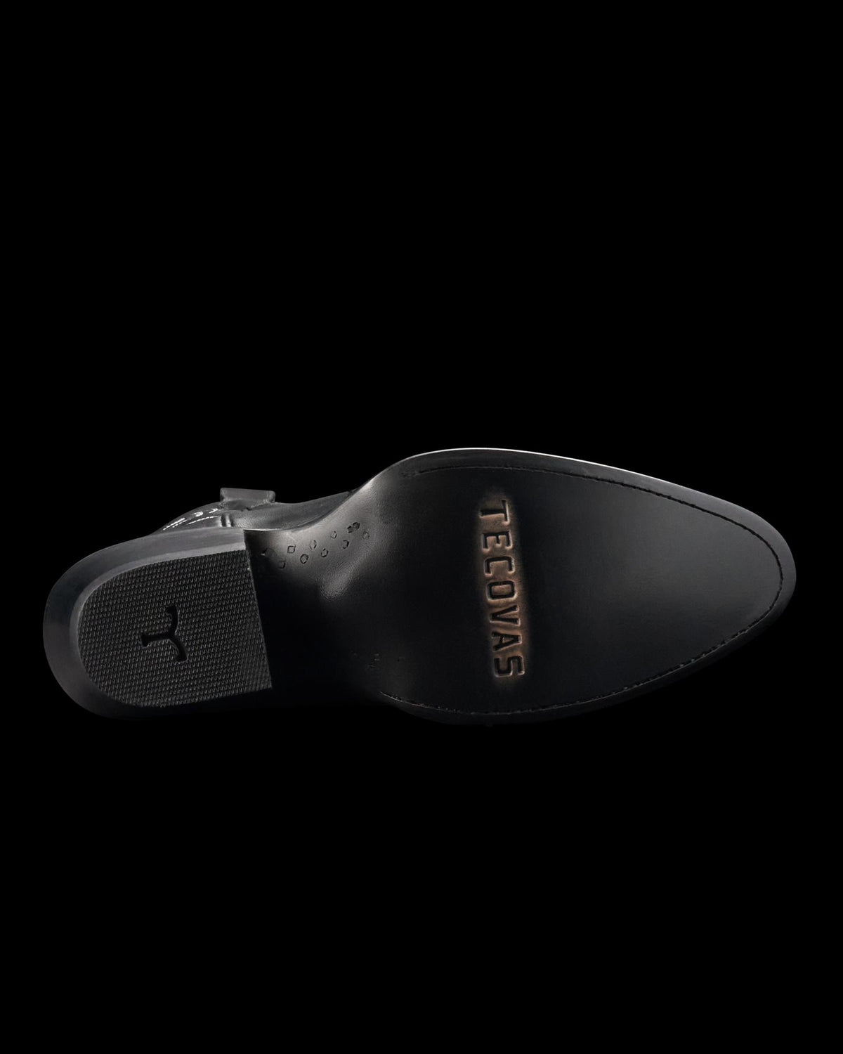 Sole view of The Jane - Midnight Suede on plain background