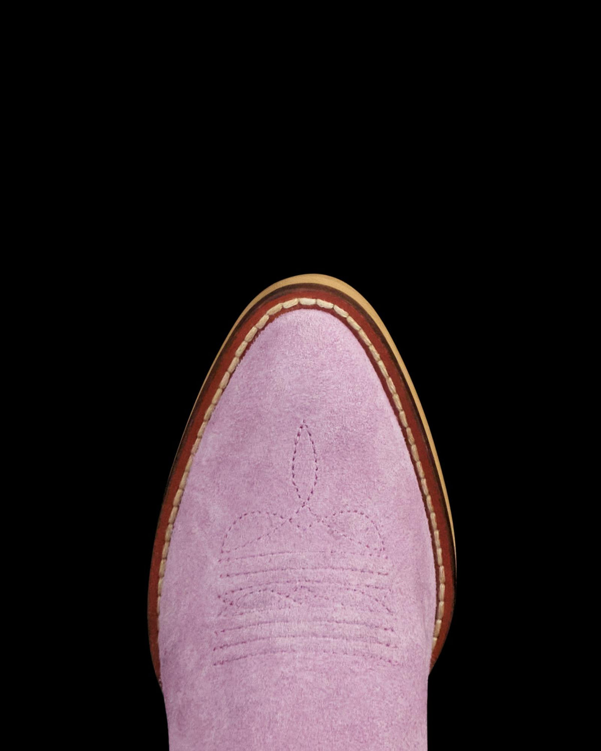 Toe view of The Annie Kid - Lavender on plain background