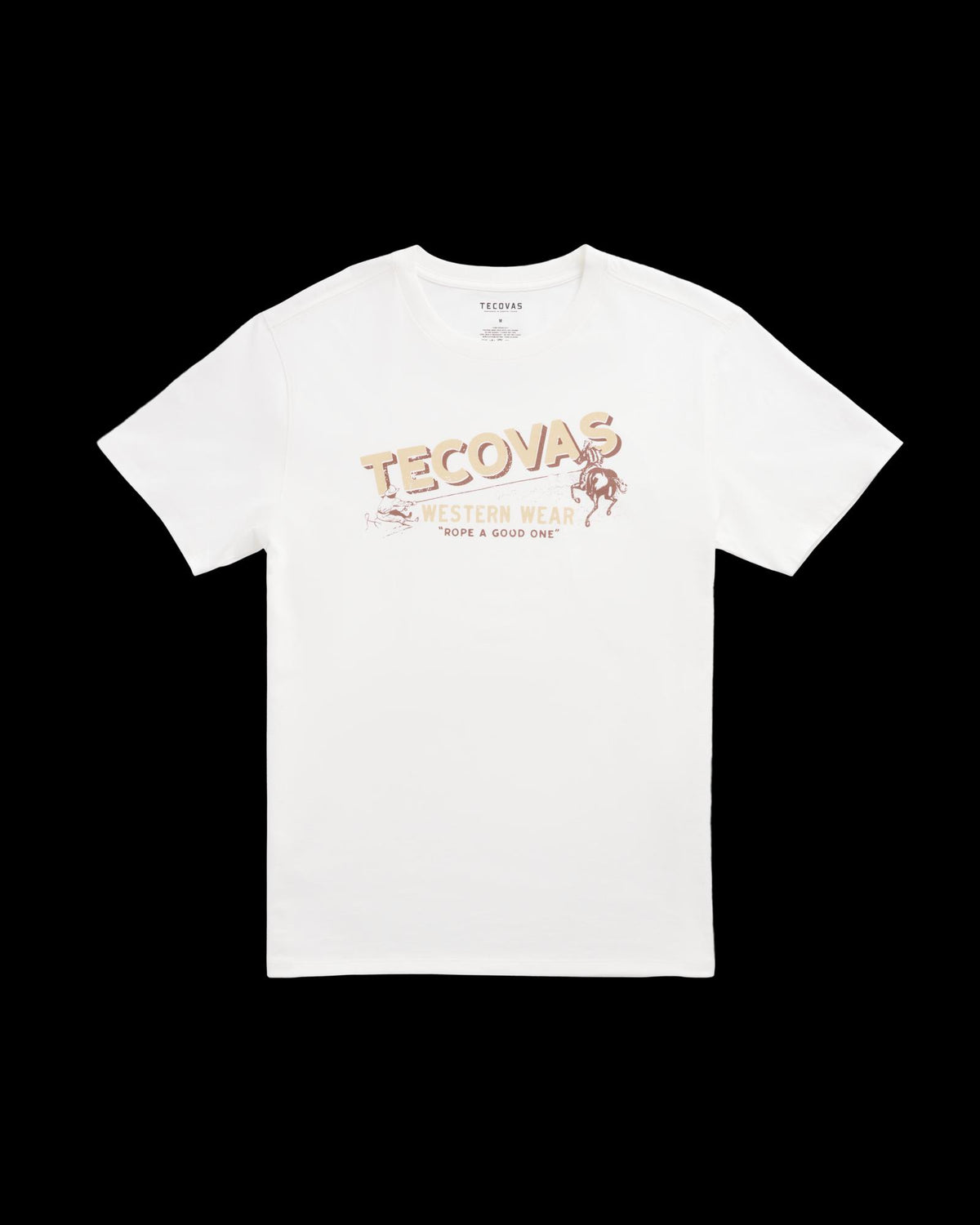 Front view of Men's Rope One T-Shirt - Bone/Multi on plain background