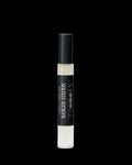 A clear glass perfume spray bottle labeled "Ranger Station Teakwood & Water" with a black cap, shown on a plain white background.