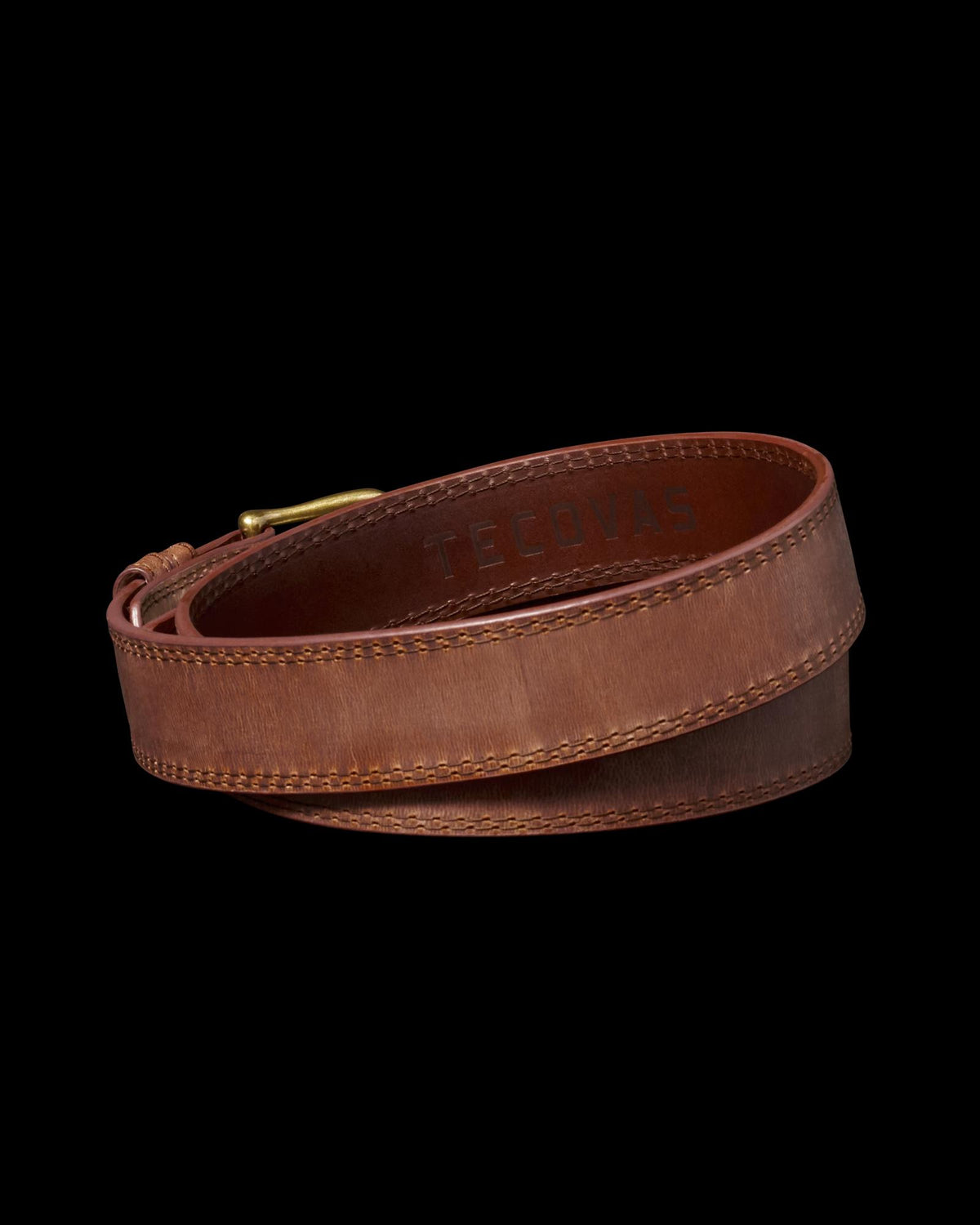 Back view of Women's Goat Belt - Scotch on plain background