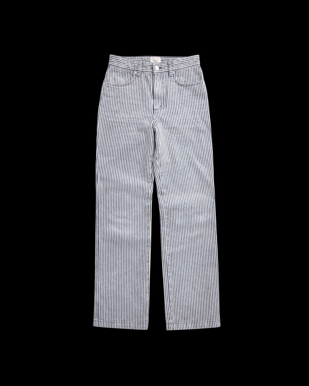 Front view of Women's Vintage High Rise Jean - Blue / White on plain background