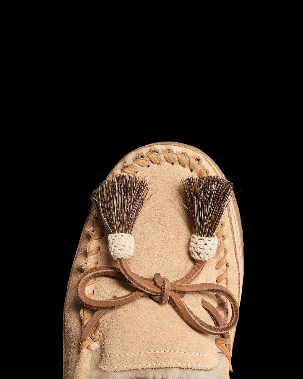 Toe view of The Millie - Soft Sand on plain background