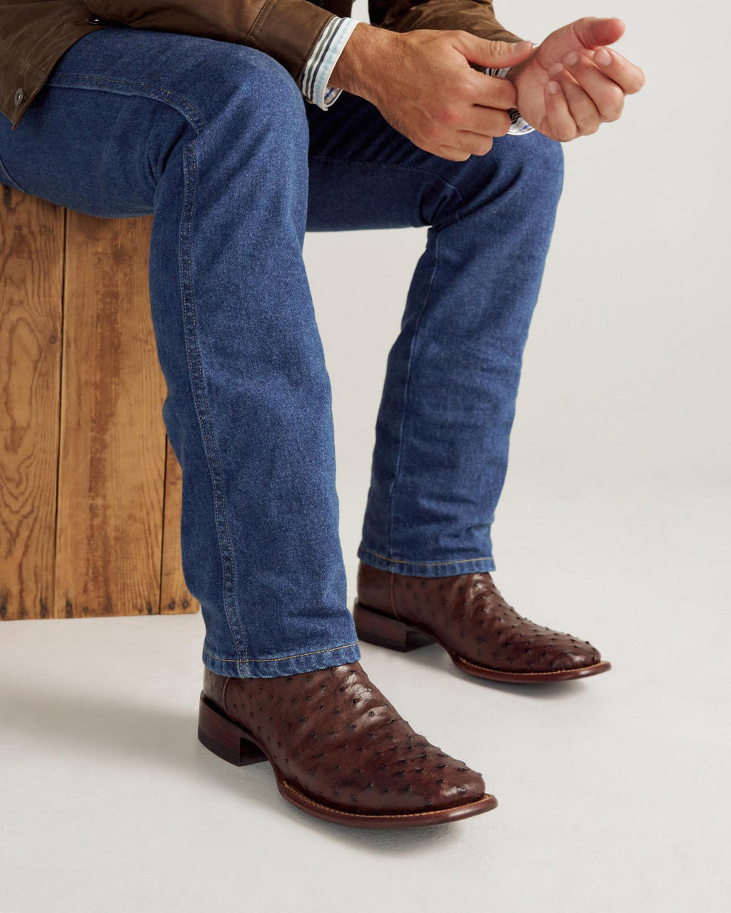 View of The Emmitt II - Tobacco Ostrich