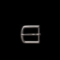 Front view of Men's Belt Buckle - Nickel-Plated Brass on plain background
