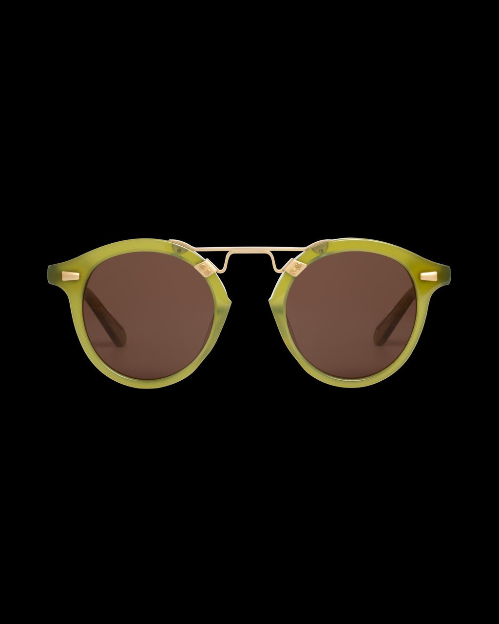 Front view of Tecovas x KREWE STL II - Cactus 18K on plain background