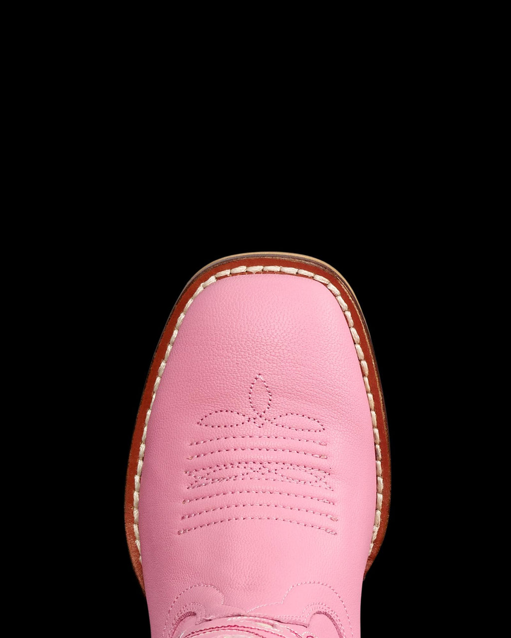 Toe view of The Annie Hearts Toddler - Wild Rose on plain background