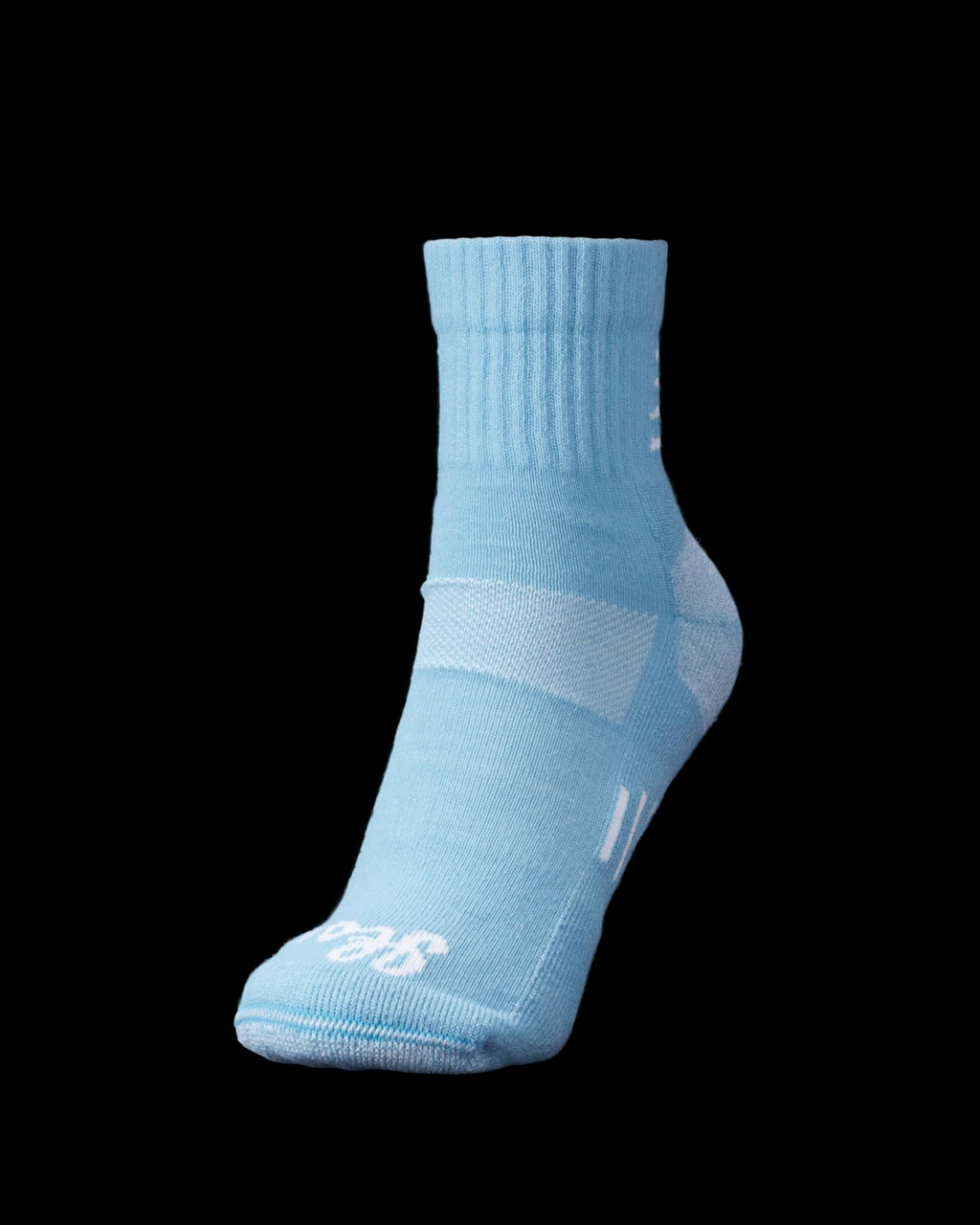 View of Yee Haw Hiker Sock - White / Blue