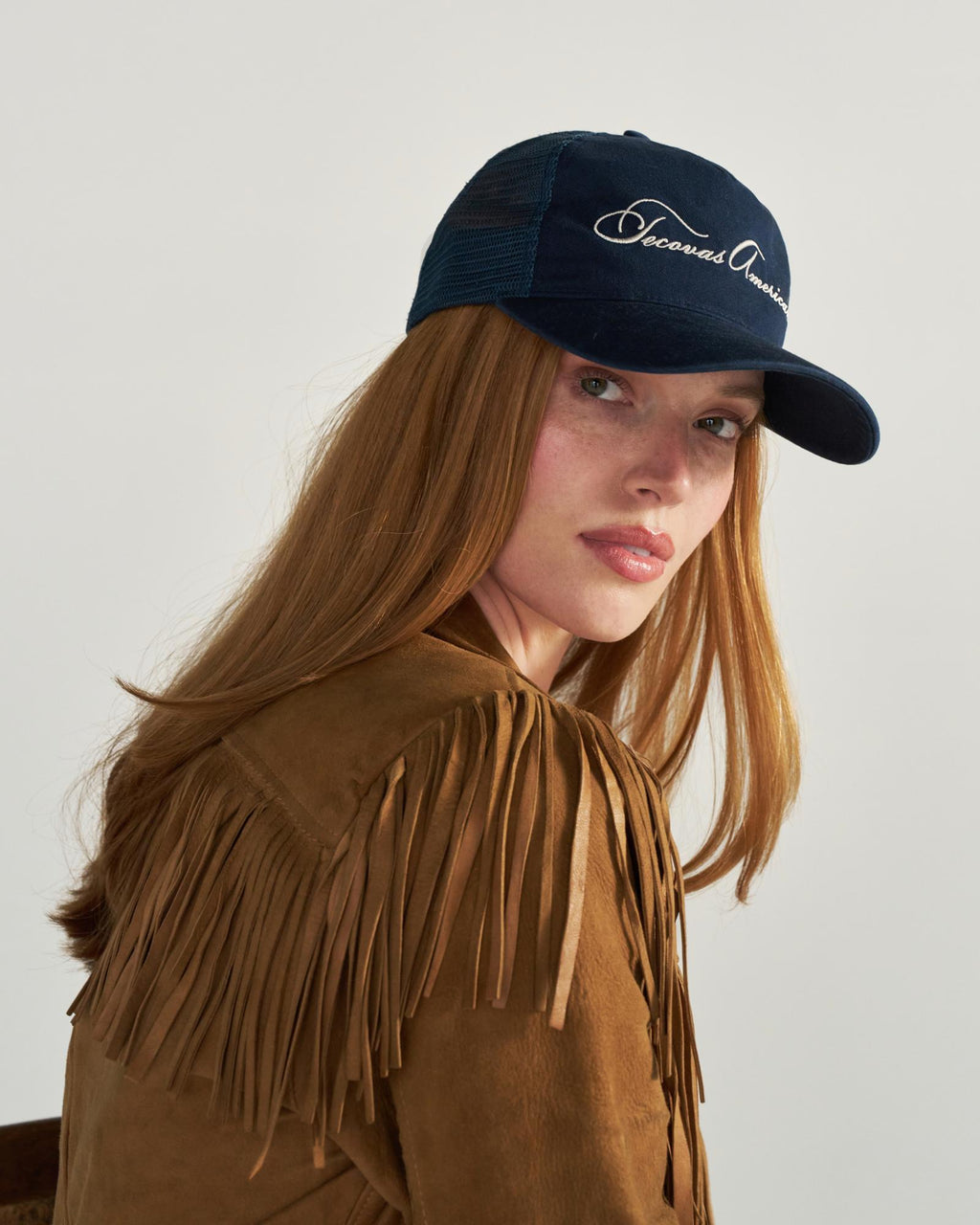 View of Tecovas American Trucker - Washed Navy