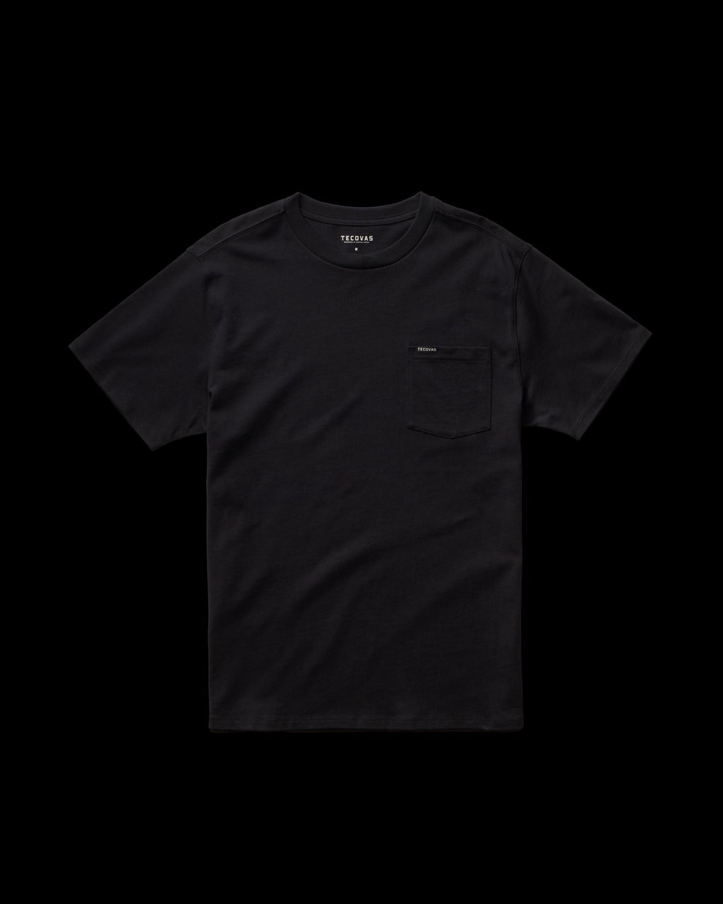Closeup detail view of Standard Issue Pocket Tee - Black