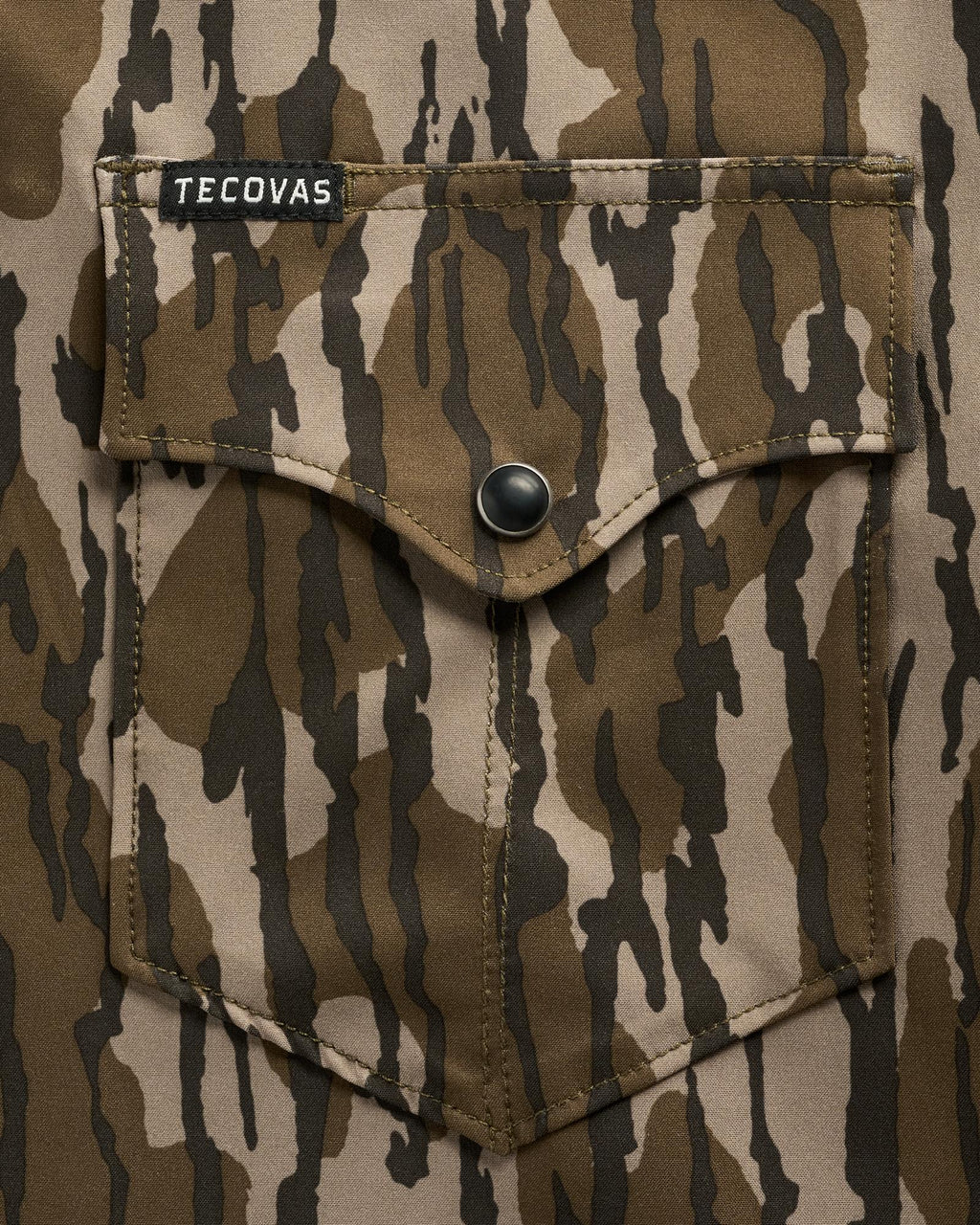 Closeup view of Men's Tecovas x Mossy Oak Performance Western - Original Bottomland