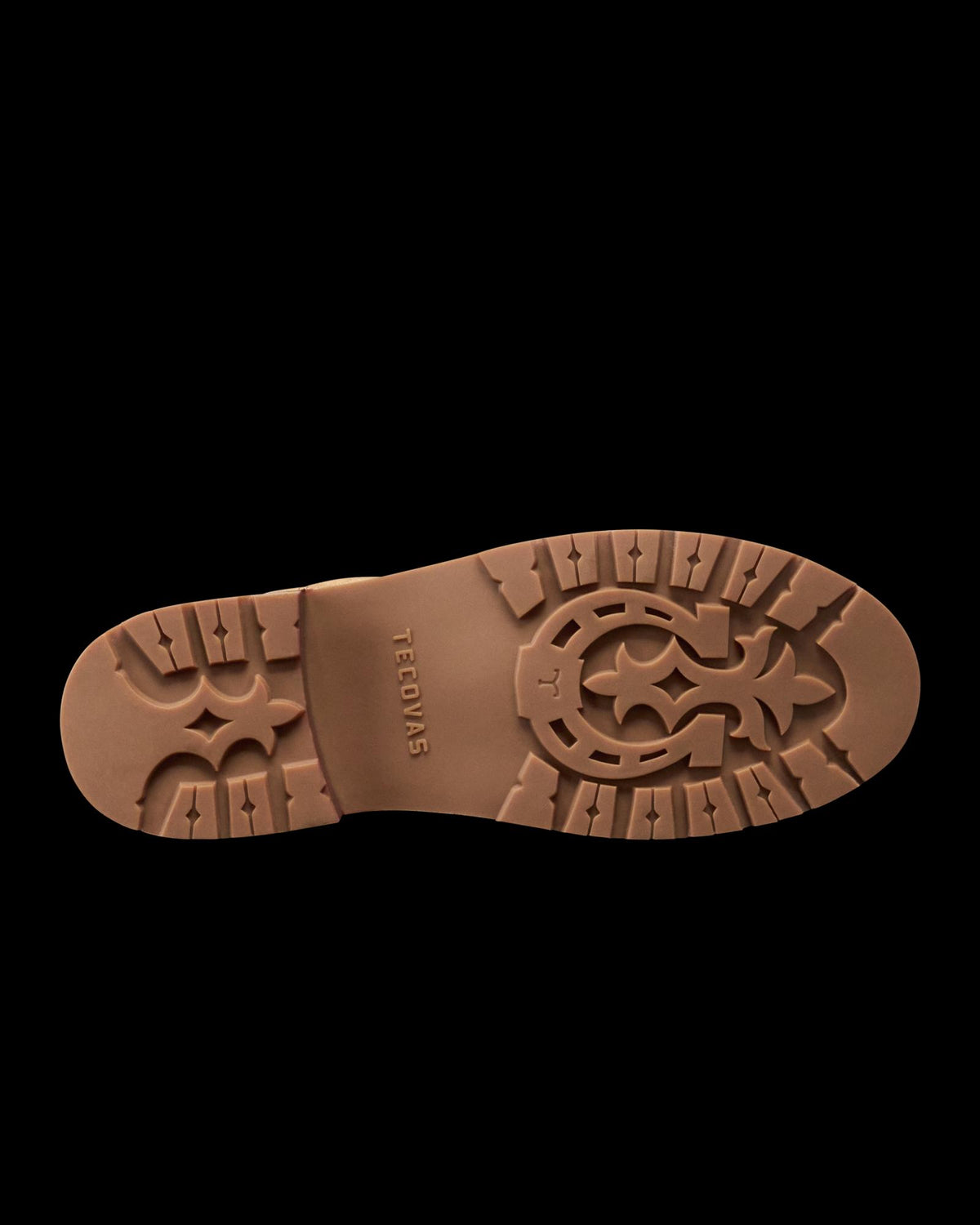 Sole view of The Rugged Chelsea - Sahara Suede on plain background