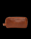 Front view of the Bartlett Travel Kit in Cognac