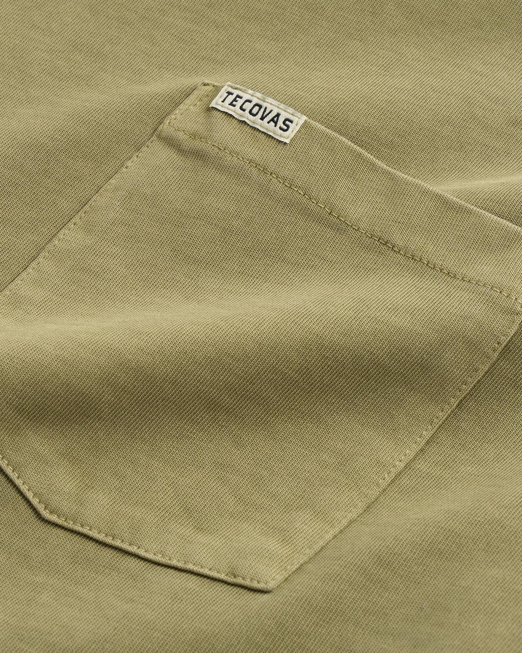 Closeup detail view of Men's Standard Issue Pocket T-Shirt - Washed Sage