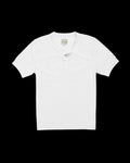Flatlay image of the Men's Short Sleeve Henley in white