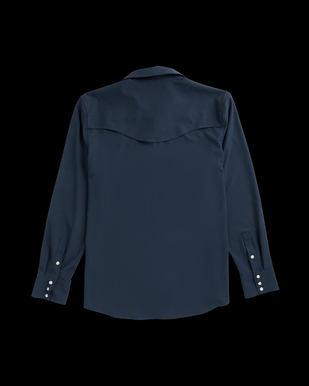 Closeup detail view of Men's Performance Western Pearl Snap - Navy