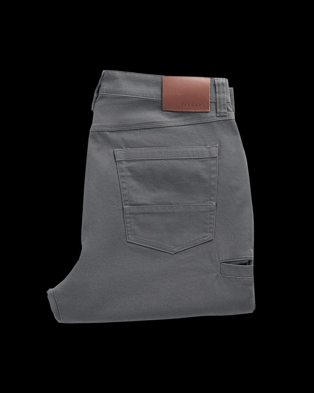 Folded view of Men's Work Pant - Asphalt on plain background