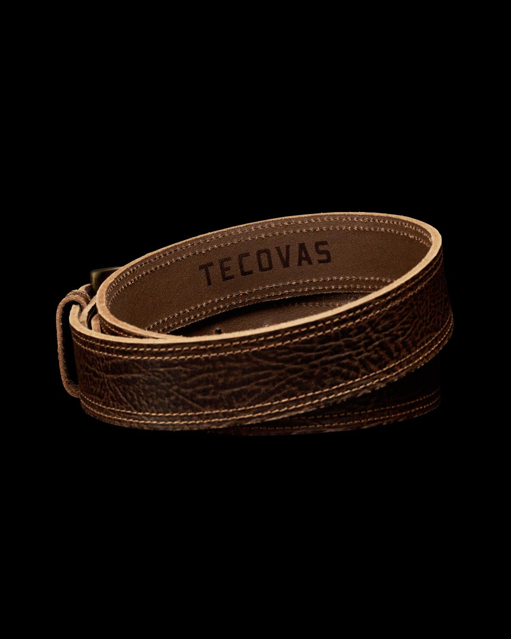 Back view of Men's Chore Belt - Oak on plain background