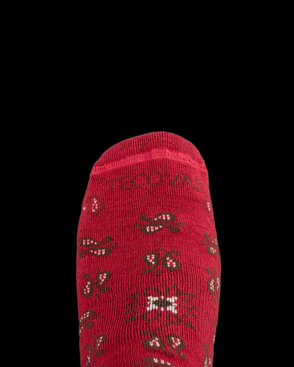 Toe view of Hiker Socks (2-Pack) - Bandana Multi on plain background