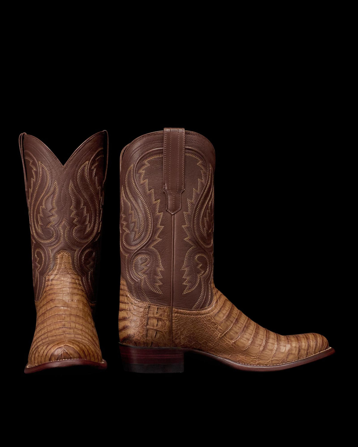 Pair view of The Dillon - Toffee Caiman on plain background