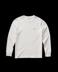 Closeup detail view of Long Sleeve Standard Issue Pocket Tee - Bone