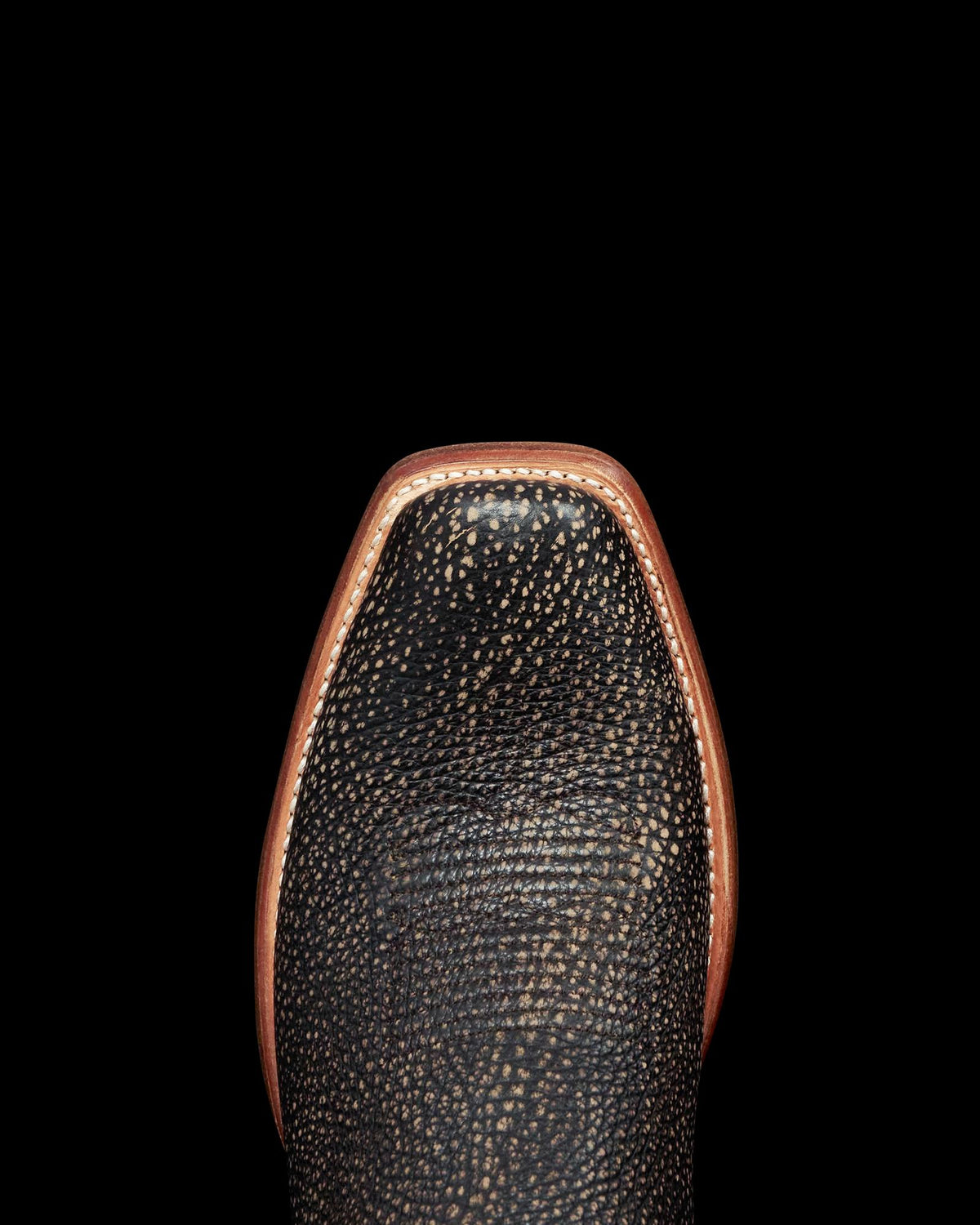 Toe view of The Parker - Charcoal Bison on plain background