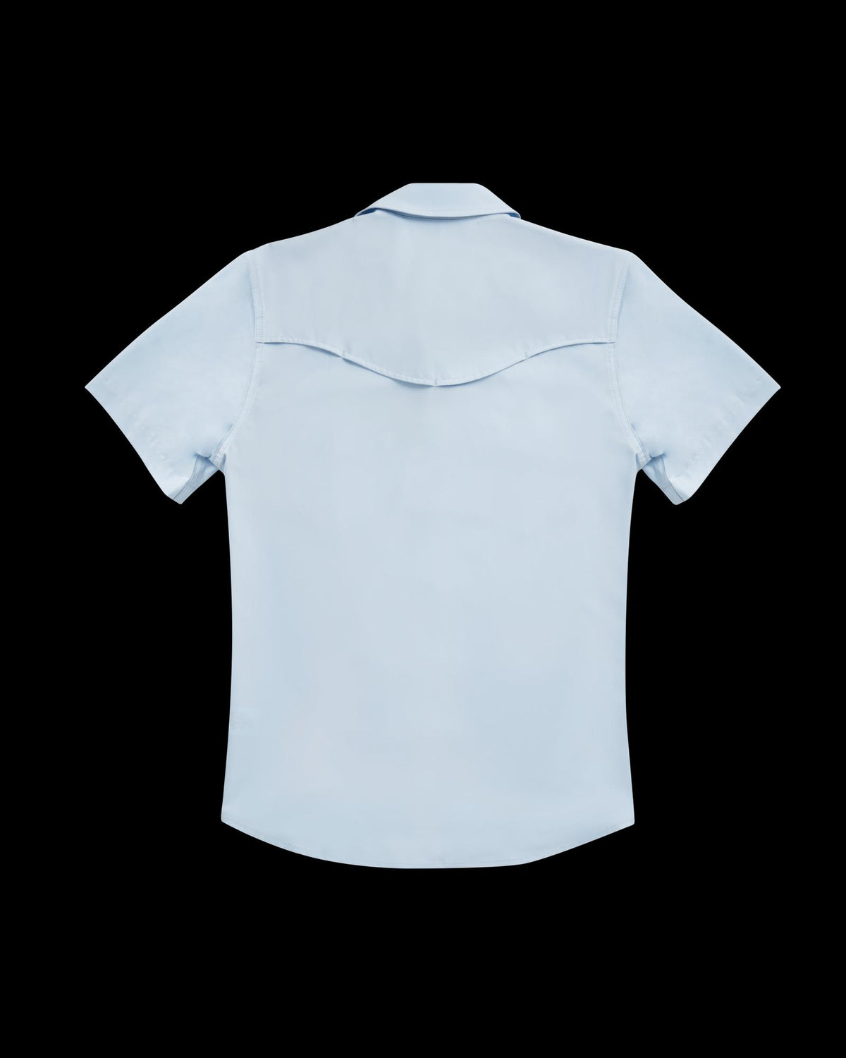Closeup detail view of Men's Performance Western Pearl Snap SS - Sky