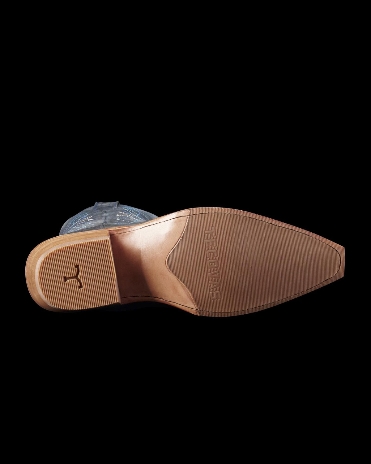 Sole view of The Annie Monarch - Navy on plain background