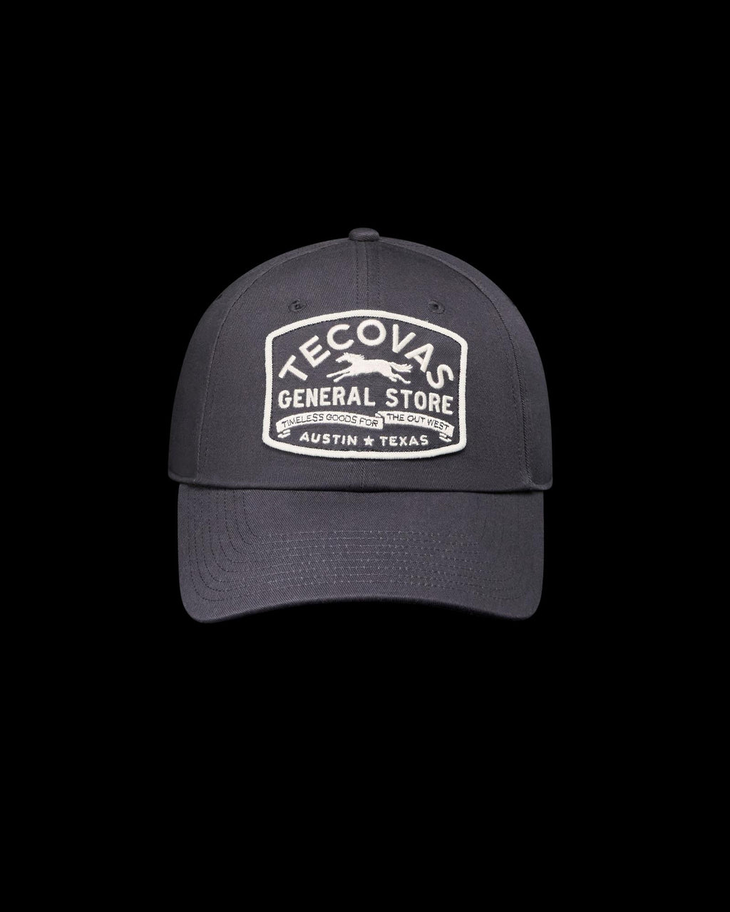Front view of General Store Dad Hat - Washed Navy on plain background