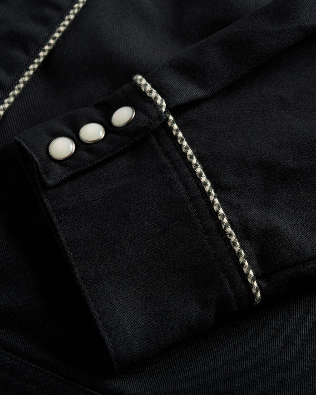 Closeup view of Women's Embroidered Dolly Jacket - Black