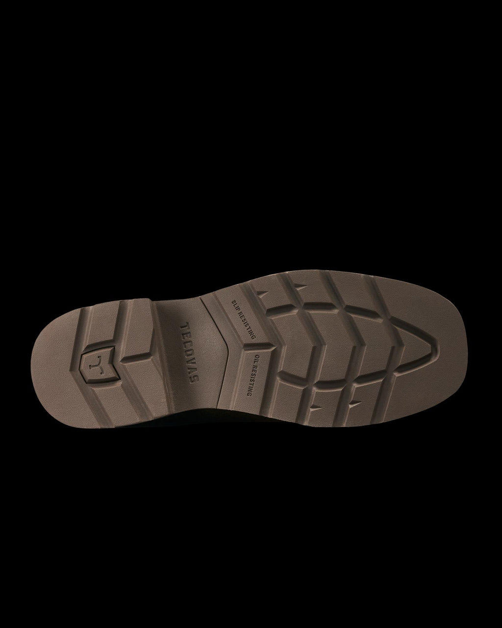 Toe view of LongHaul Waterproof Square Soft Toe Work Boot with Temp Control - Earthstone Cowhide on plain background