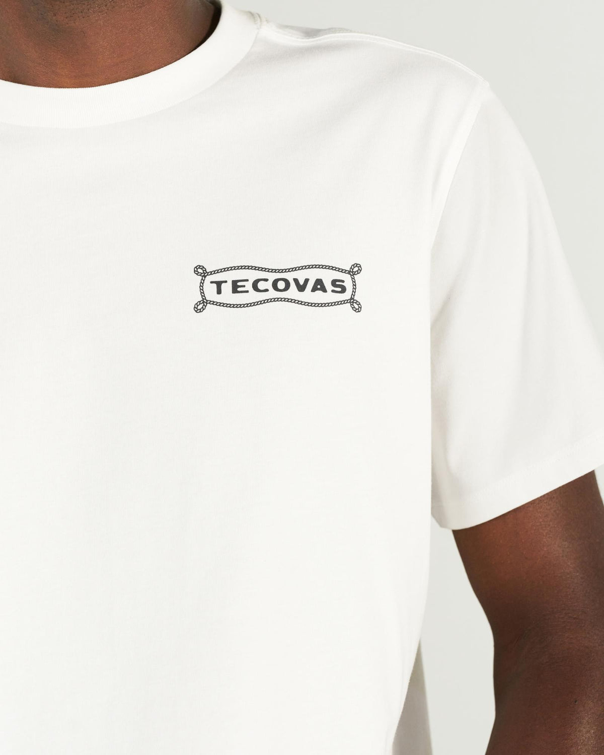 Closeup detail view of Men's Boot Expo T-Shirt - Bone