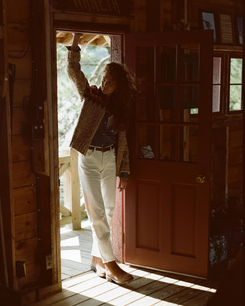 View of The Chelsea Shearling - Bourbon Suede