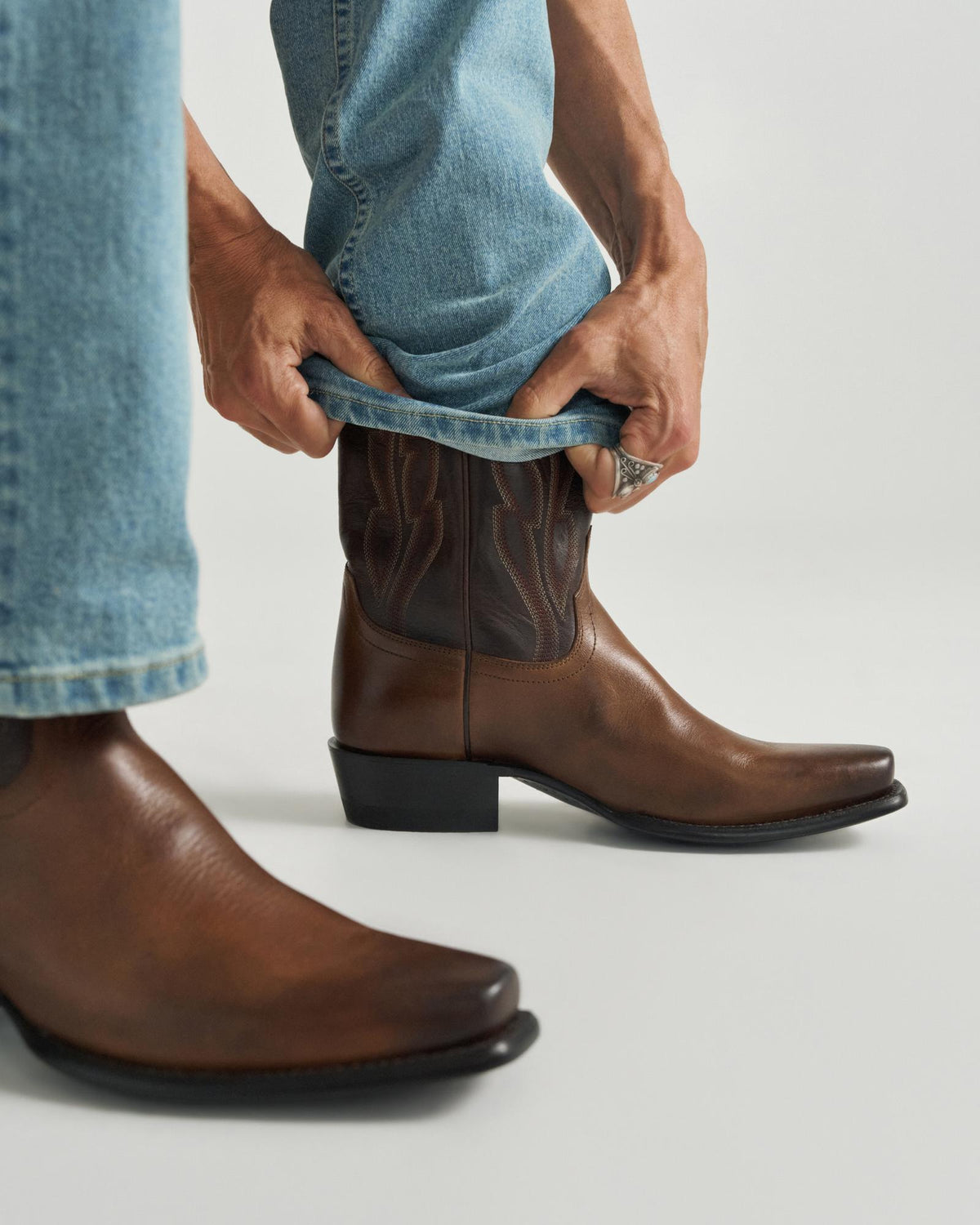View of The Warren - Vintage Tan Cowhide
